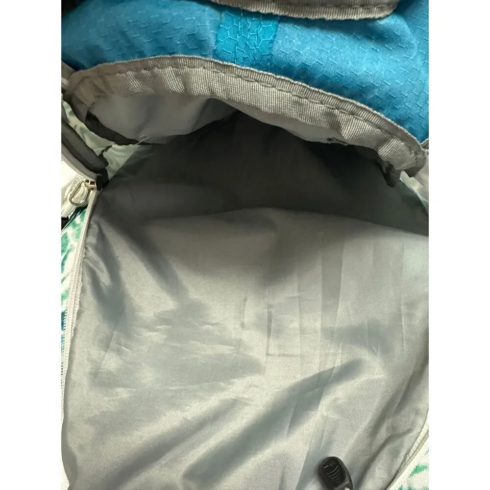 High Sierra Teal‎ White Patterned Backpack Multiple Compartment SuspensionSystem